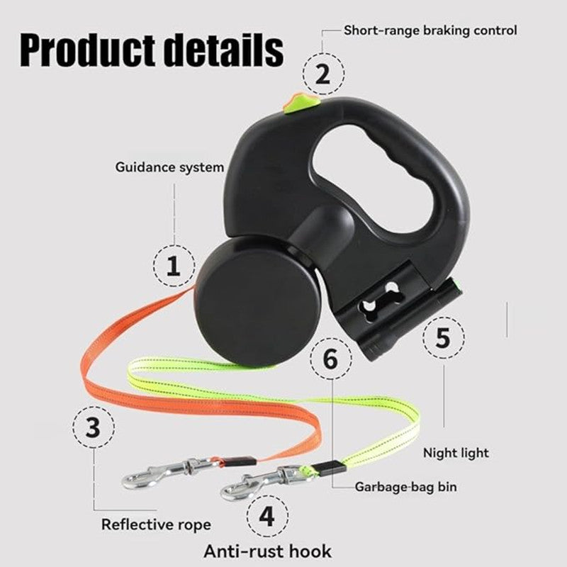 PawFlow™ Dual Leash